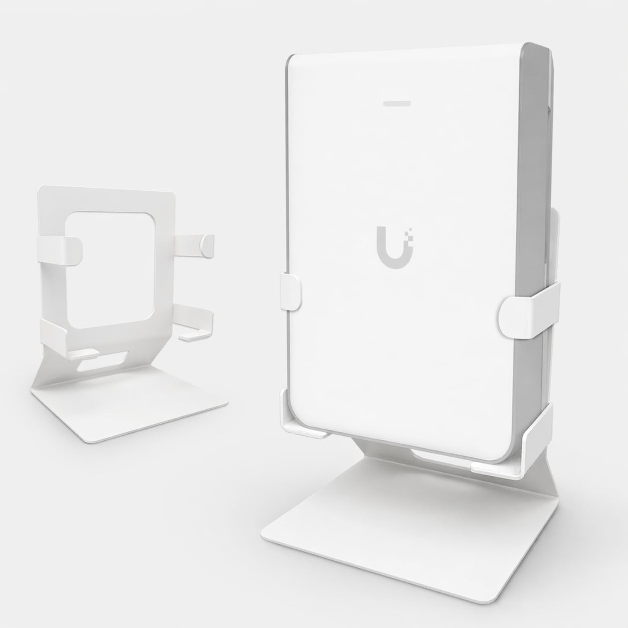 Photo 1 of Gaidas UniFi U7 Pro Wall Table Stand, Wrap-Around Desktop Stand for Access Point, Stable Metal WiFi AP Holder with Non-Slip Base & Ventilated Design, No Installation Required