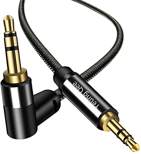Yeung Qee 3.5mm Aux Cable 0.5M, 3.5mm Male to Male Stereo Audio Cable Audio Auxiliary Cord for Headphones, Car, Laptops,Android Smart Phones& More (50CM/1.5FT)