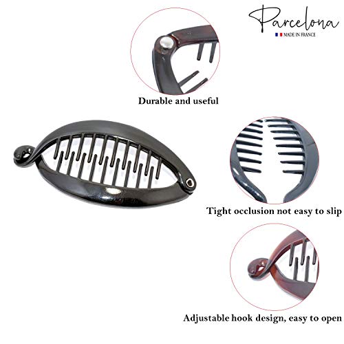 Pinzas para cabello estilo tortuga Parcelona set de 4 miniatura 2
