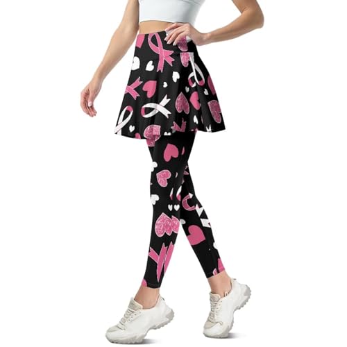 Women's Tennis Leggings with Skirts and Hiden Pockets Soft Comfortable High Waisted Athletic Skirt XS-3XL