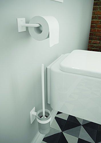 Bath + by Cosmic 2766558 Portablocco Senza Coperchio, Bianco Opaco