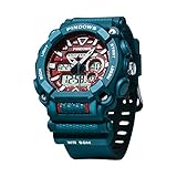 PINDOWS Men's Wrist Watches, Sports Digital Watch Men Military Watches for Men, Matte Archery Target