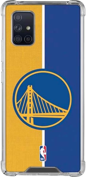 Skinit Clear Phone Case Compatible with Galaxy A71 5G - Officially Licensed NBA Golden State Warriors Canvas Design