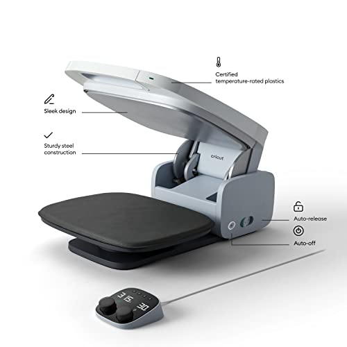 Cricut Autopress- Professional Automated Heat Press For T-Shirts, Decor & More, Home-Friendly Design, Commercial-Level Capabilities, Large Ceramic-Coated Heat Plate, Time-Saving Features (15" X 12") #TOP3