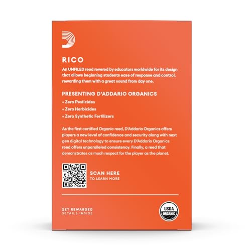 Image of Rico Organic Bb Clarinet Reeds, Strength 3.0, 10 Pack