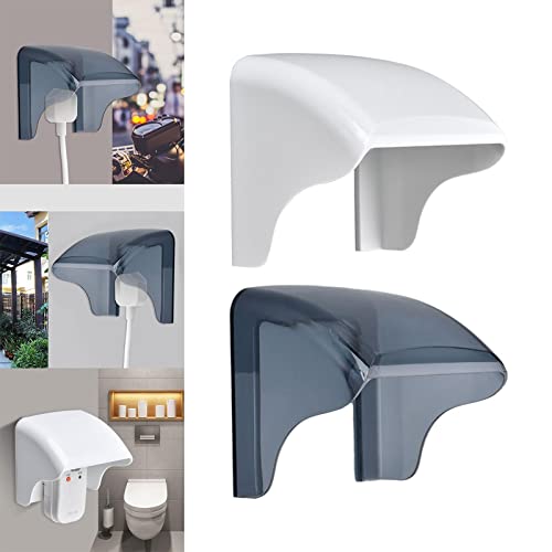 Image of VELURA Outdoor Socket Waterproof Box Electrical Outlet Cover for Workshop White|Switch Plates & Outlet Covers| Home Improvement |Home & Garden