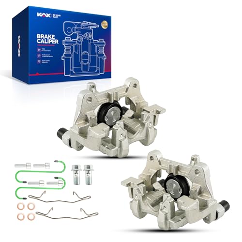 Image of KAX Disc Brake Caliper Assembly Compatible with Ford Fusion 2013-2020, Police Responder Hybrid /SSV Plug-In Hybrid 2019-2020, Lincoln MKZ 2013-2020, Continental 2017-2020, Rear Left and Right 2PC