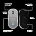 Logitech G PRO 2 Lightspeed Wireless Gaming Mouse, Right- or Left-Handed Mouse with up to 4 Customizable and Switchable Magnetic Side Buttons, 44K DPI Sensor, USB-C Charging, for PC/Mac - White