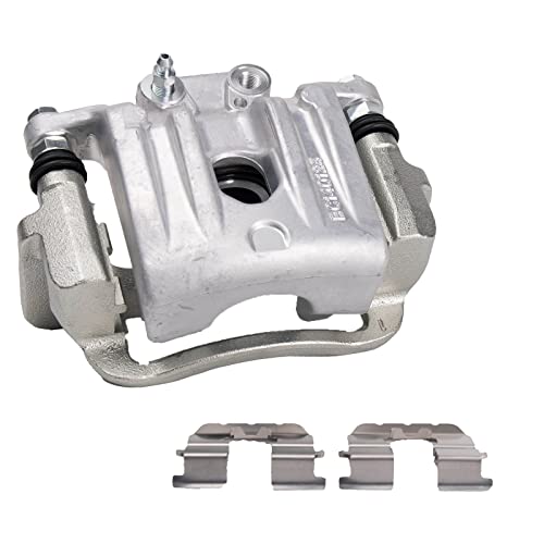 Image of TRQ Rear Left Brake Caliper w /Bracket Drivers Side