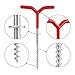 BEIYINAI Camping Tent Stakes Ice Fishing Screw Rod Stand Y Screw Ground Available in Beach Snowfield and Grass Tent Nail Stakes Tent Nail Pegs Tent Nail Pin Tent Nail Puller Tent Nail Tent