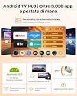 Foto di 【App integrate】Mini Proiettore Portatile Tiro Corto Auto keystone Rotazione a 270°, Videoproiettore controllo vocale/phone, WiFi 6 Two-Way BTH 5.4, WiMiUS Projector supporto 4K 1080P per casa/esterni