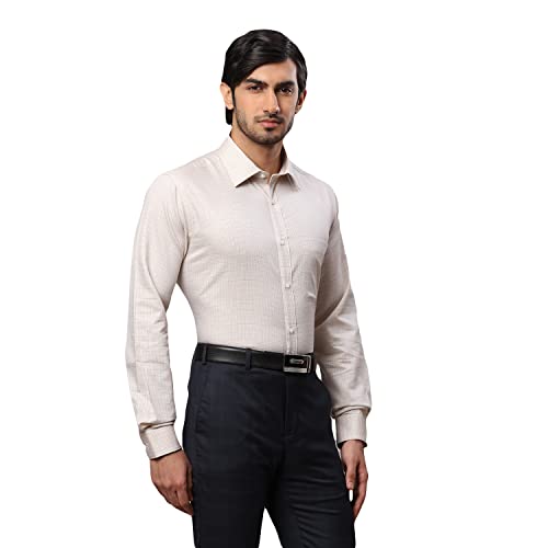 Image of Raymond Men's Cotton Checkered Slim Fit Shirt