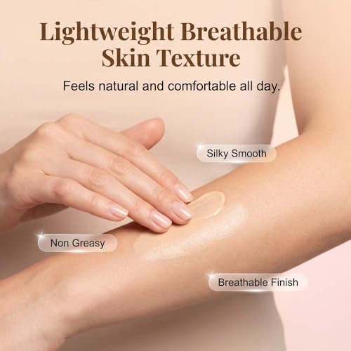 Image of 2026 Upgraded Body Coverage Perfector, No Transfer Body Foundation with Brush, Waterproof Leg and Body Makeup for All Skin Tones, Tattoo Cover Up Makeup & Concealer for Women (Bronze)