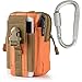 Bolsas para cinturón, accesorios Molle bolsa de cintura táctica con funda para teléfono celular para senderismo, camping, barbacoa, rescate esencial (naranja)