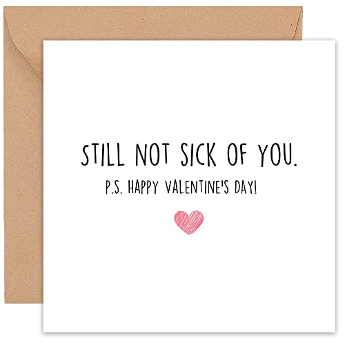 Felbridge Studio - Funny Valentines Cards - Tarjeta grosera para Él Su Novio Novia Marido Esposa Hombres Mujer Prometido - Gay Lesbianas LGBT - Simple Nice Sentimental Tonto Sexy Cheeky Grande - 14cm