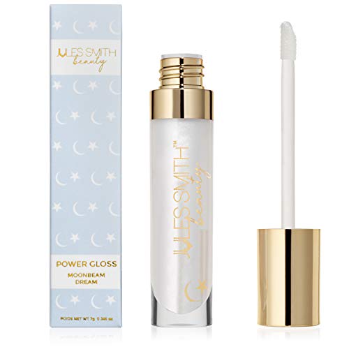 Jules Smith Power Lip Gloss – Vegan & Cruelty Free with Vitamins A & E – Clear Lip Gloss with Natural Ingredients for Hydrating & Moisturizing – Moonstone Inspired Lipgloss – Moonbeam Dream