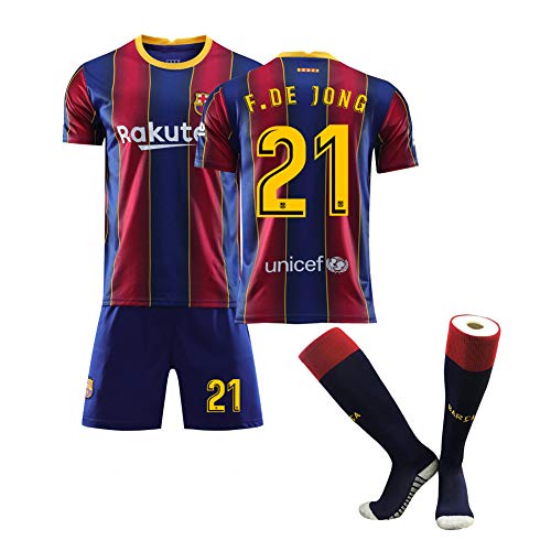 Jersey-21# de Jong - Camiseta de manga corta para niño, unisex, para...