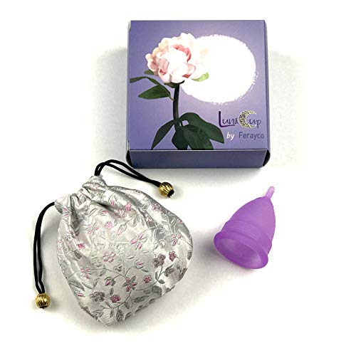Luna Cup by Ferayco Menstrual, 1 Large Period Cup with Carry Bag
