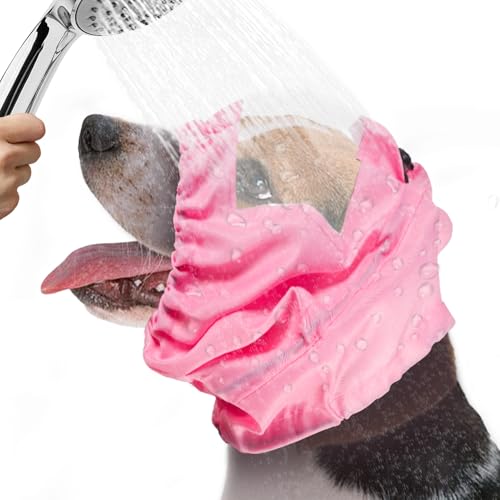 Image of Adjustable Dog Ear Covers - Waterproof Dog Ears & Eyes Protection for Bath