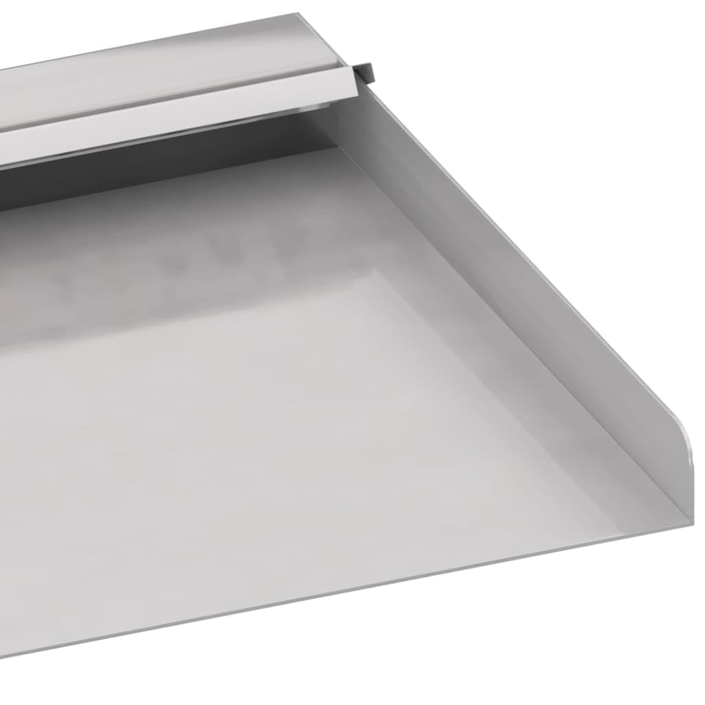 Element wodospadu ze stali nierdzewnej 30 cm z diodami RGB LED, fontanna ogrodowa, do stawu, tarasu, balkonu, wewnątrz i na zewnątrz, fontanna pokojowa z relaksującym pluskiem