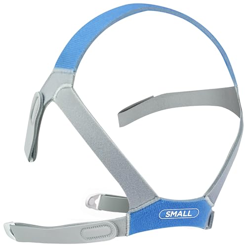 resplabs CPAP Headgear Compatible with ResMed AirFit F40 Full Face Mask - Replacement Head Strap - Soft Secure Adjustable Fit (Small)