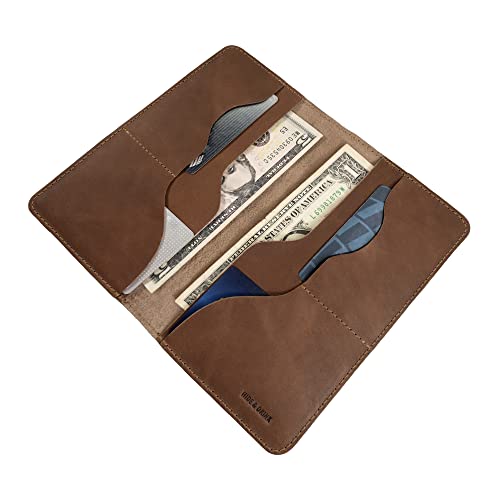 Hide & Drink, Large Wallet Handmade from Full Grain Leather (Single Malt Mahogany)4