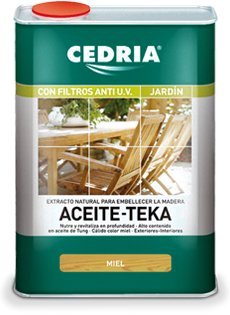 Aceite Teka Cedria Incoloro Miel 20 litros