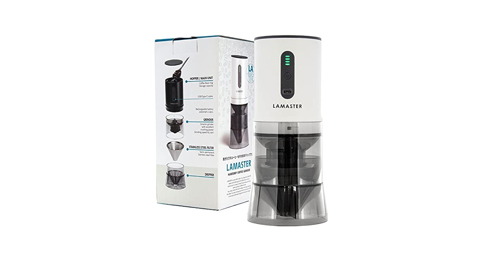 電動式コーヒーミル LAMASTER - HANDDRIP COFFEE GRINDER Amazon.co.jp: LAMASTER LAMSTER Hand Drip Coffee Grinder