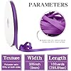 Amazon.com: Leyice 3/8 Inch Purple Satin Ribbon 100 Yards Double Faced ...