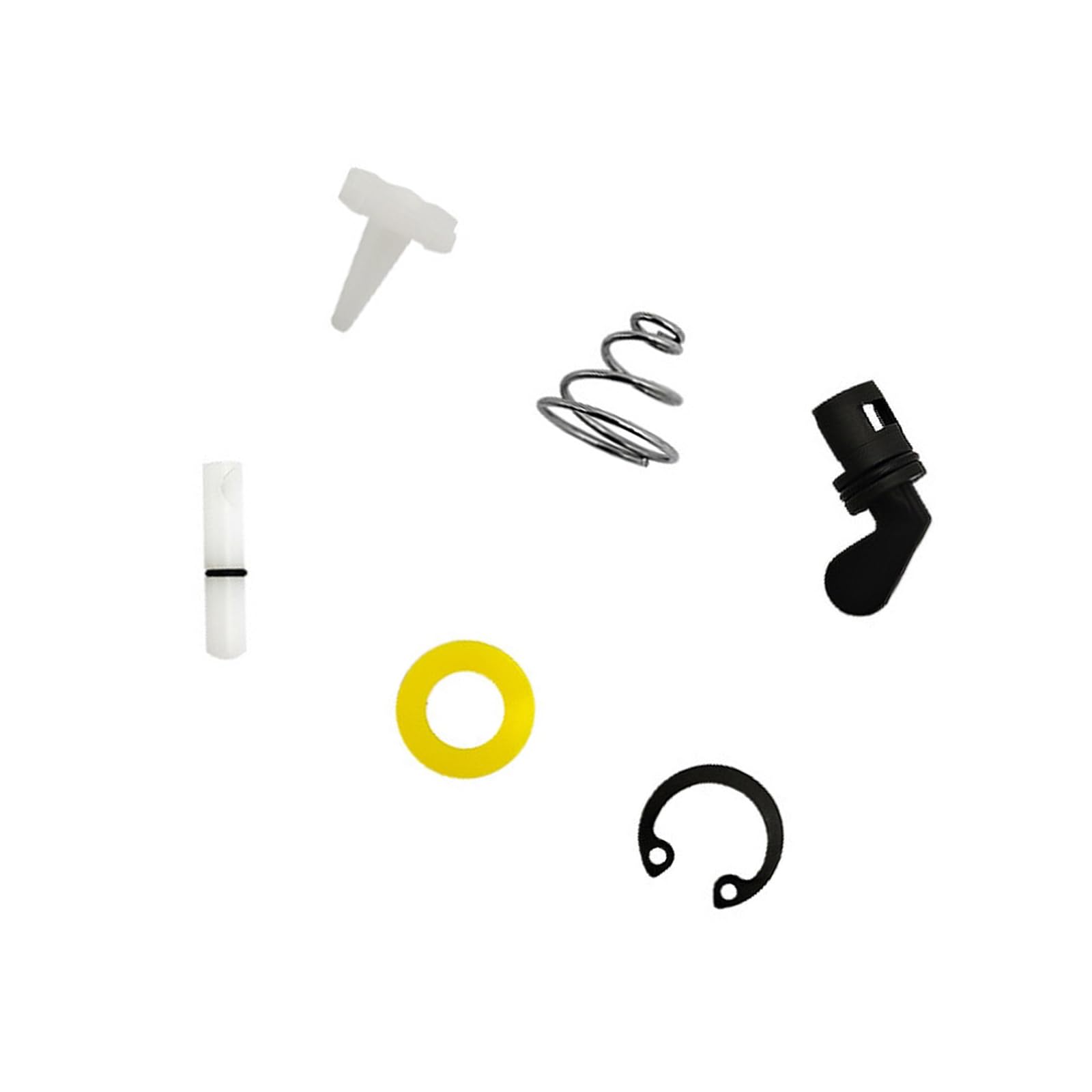Assembly Repair Parts for Pneumatic Sanders, Air Sander Lever Piece and Spring Hardware for Replacement and Maintenance Work Tasks Pneumatic Sander Repair Parts Air Replacement Tool Lever Spring Clip
