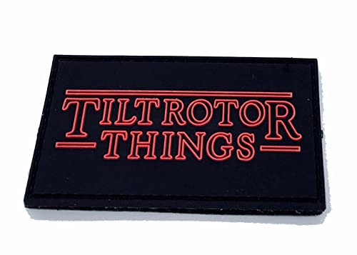 Squadron Nostalgia LLC V-22 Tiltrotor Things Glow in The Dark PVC Patch – with Hook and Loop