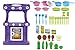 Jamara 460427 Cocina Little Cook Lila – Cocina de Juegos compacta con Accesorios Muy útiles – Estantes para Utensilios de Cocina e Ingredientes – Puerta del Horno Que se Abre – 2 fogones – 8 Soportes