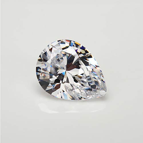 Gepas 777192763005 Pear Shape White Color Cubic Zirconia Stones 8X10-13X18Mm Large Size Loose Cz Gemstones thumb #1