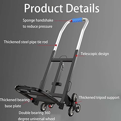 Carretilla de mano plegable con 6 ruedas para escaleras miniatura 2