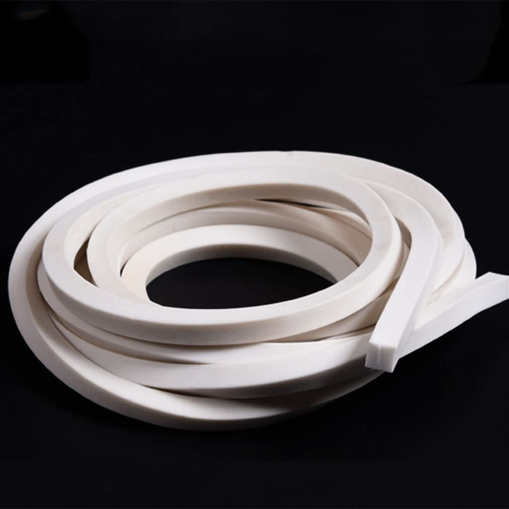 Schaumstoff-Dichtungsband Silikon-Dichtungsprofil 2–10 m, weiß, rechteckig, 4 mm, 5, 6, 8, 10, 15, for Tür- und Fensterbeschläge(6x6mm 5meters)