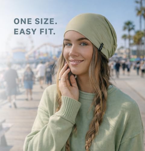 Image of Summer T-Shirt Beanie for Men & Women - Soft Modal - Slouchy Style