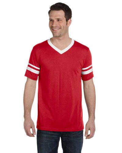 Augusta Sportswear Sleeve Stripe Jersey (360) Red/White, 2XL