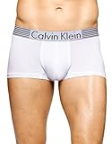 Calvin Klein Men's Underwear Iron Strength Micro Low Rise Trunks, White, Medium
