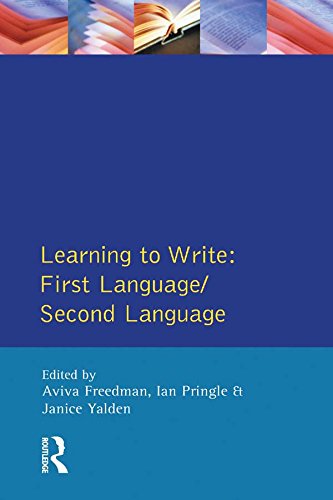 Learning to Write: First Language/Second Language (Applied Linguistics and Language Study)