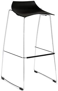 KrzesłA Do Jadalni Bar stołek stołek stołek ze stali nierdzewnej krzesło,bar, recepcja gotówka wysoka może znieść 28 0 kg. Wygodne i trwałe taborety do baru kuchennego(kolor:biały) (Color : Black)