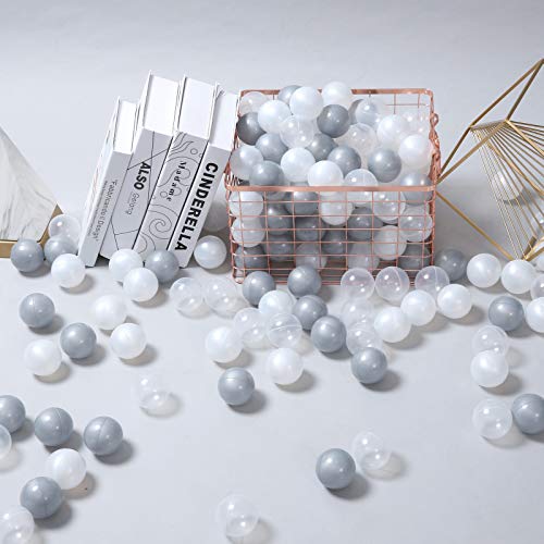 image for PlayMaty 100 Pieces Colorful Pit Balls Plastic Phthalate&BPA Free Ocea