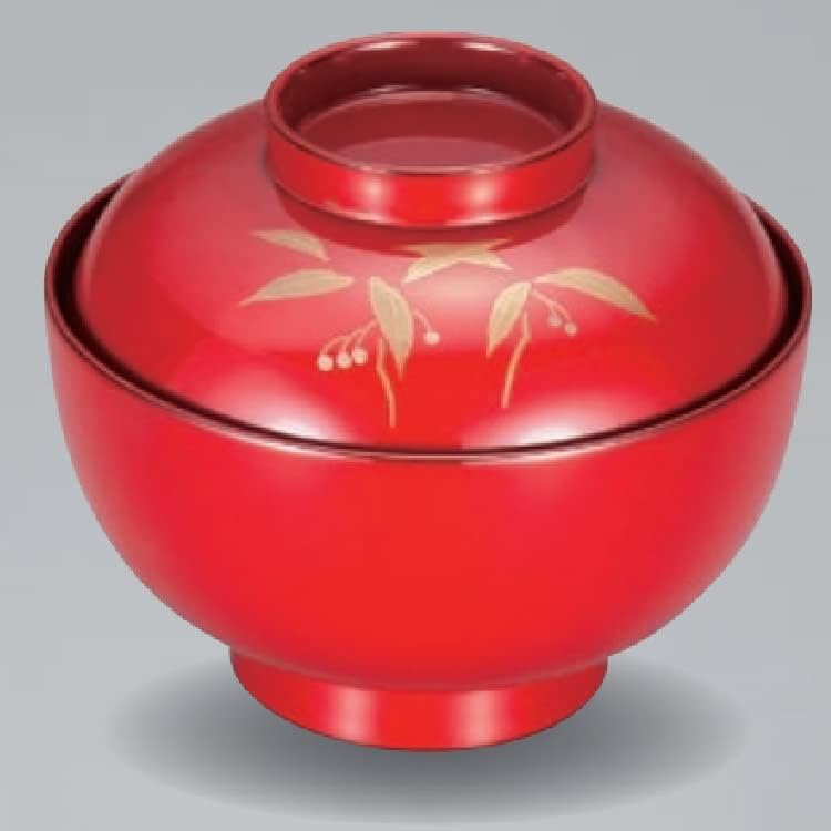 越前漆器 漆遊館 雑煮椀 藪こうじ (朱) Q37889400