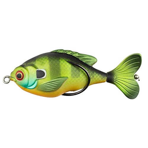 Lunkerhunt Prop Sunfish, Blue Gill – Fishing Lure With Realistic Design, Prop Action Calls In Fish, Great For Bass And Pike, Freshwater Lure With Soft Plastic, Hollow Body, Weighs ½ Oz, 3.25” Length #TOP26