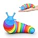 Fidgets Slug Spielzeug, 3D Fidget Slugs Toys, Lustige Flexible Kreatives Schneckenspielzeug für Kinder Erwachsene, Sinnesspielzeug zum Stressabbau, Weihnachts Geburtstagsgeschenke