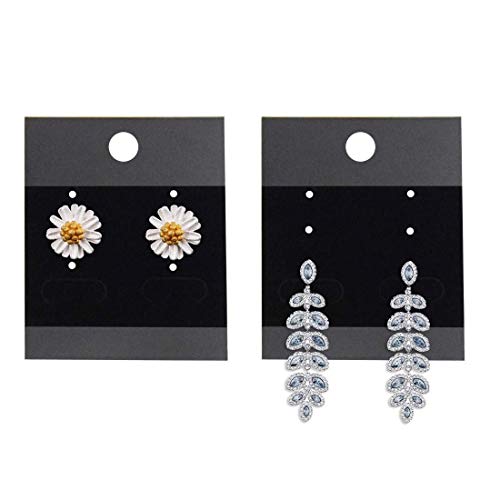 Image of DIY Crafts Velvet Jewellery Earring Stud Hanging Display Holder | Elegant jewellery display holders for organising, showcasing and protecting earrings neatly (100 Pcs)
