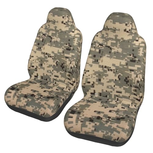Housses de siège avant respirantes contre l'usure - Solution universelle motif camouflage numérique