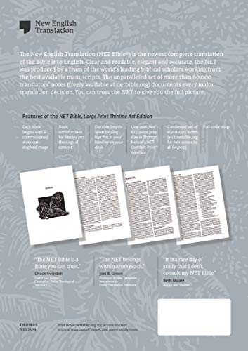 NET Bible, Thinline Art Edition, Large Print, Leathersoft, Blue, Comfort Print: Holy Bible - Image 2