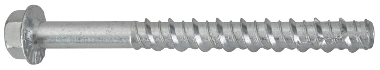 Betonschrauben Sechskantkopf, Stahl verzinkt, 8 x 120 mm, 30 Stück, für Beton und Schwerlastmontage, SW 10, Teilgewinde