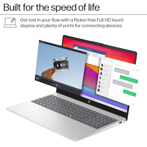 Image of HP 15.6-inch Touchscreen Laptop for Business and Students - Intel 13th Gen i7-1355U (up to 5 GHz), 32GB RAM, 1TB SSD, FHD IPS Touch Display, Copilot, Webcam, Fast Charge, Win 11 Pro, w /Redragon Bundle