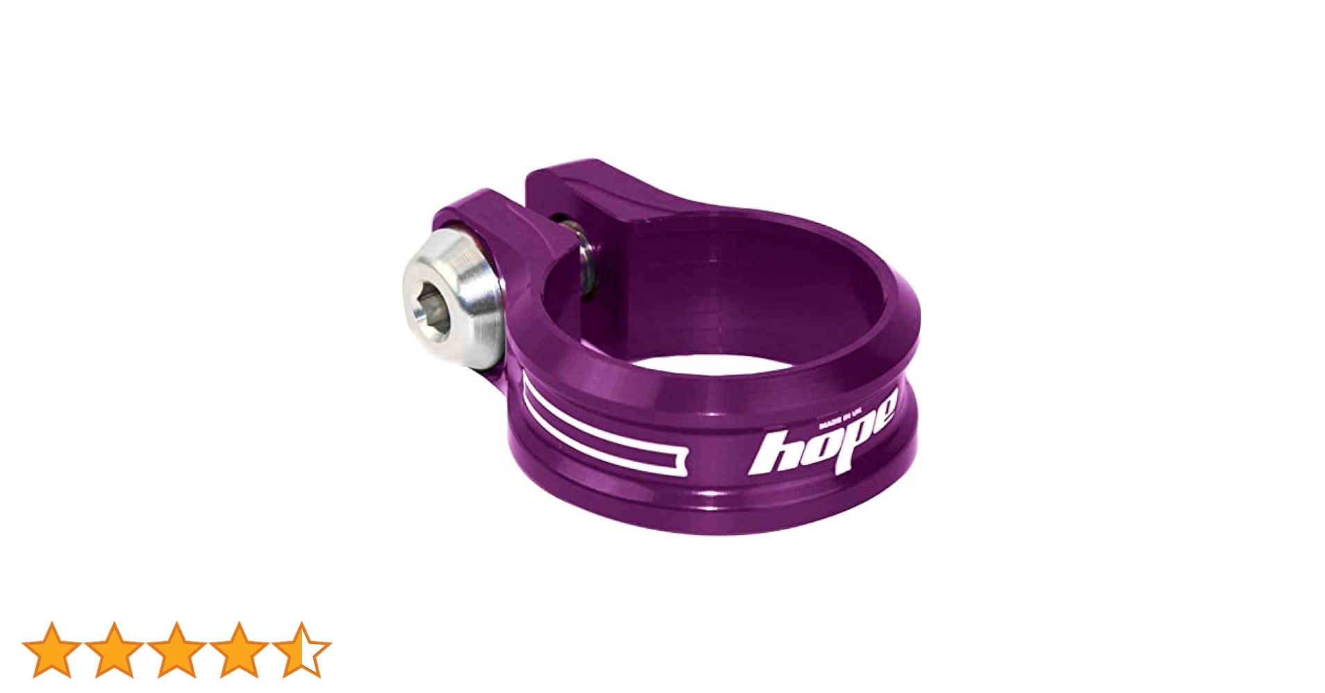 Amazon.co.jp: Hope ボルト付きシートクランプ パープル 31.8mm